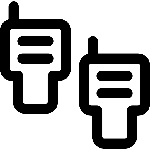 Walkie talkie Curved Lineal icon