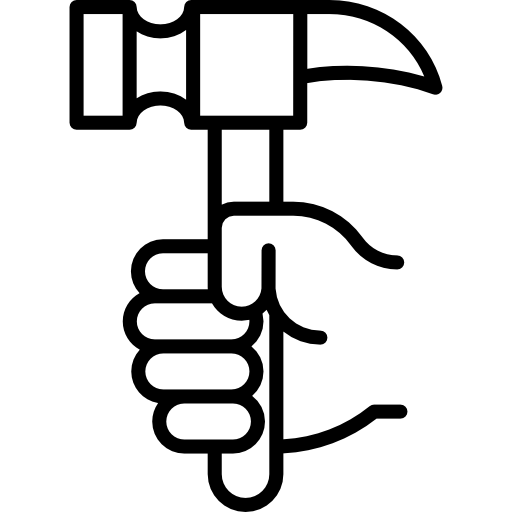 Hand and Hammer Special Lineal icon