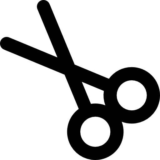 Ножницы Basic Rounded Lineal иконка