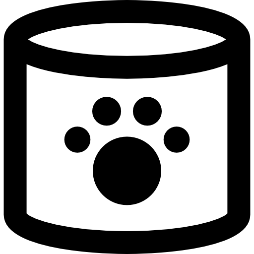 ペットフード缶 Basic Rounded Lineal icon