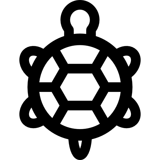 tartaruga Basic Rounded Lineal icona