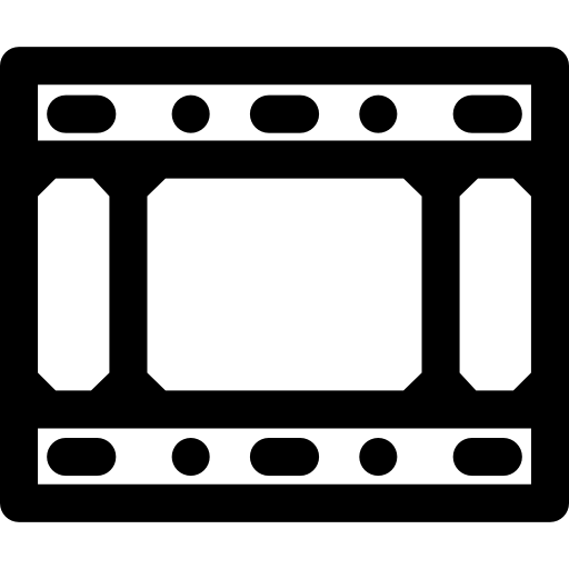 filmstreifen Curved Lineal icon