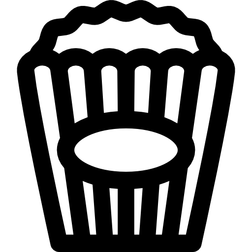 Popcorn Curved Lineal icon