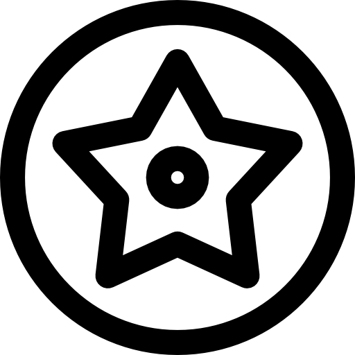 Голливудская звезда Curved Lineal иконка