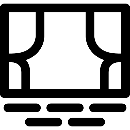Cinema Screen Curved Lineal icon