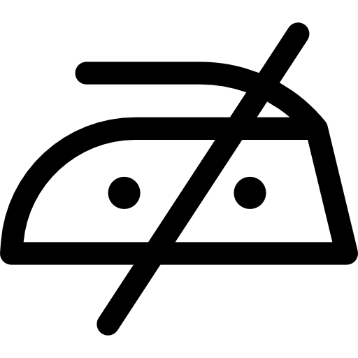 アイロン掛け禁止 Basic Rounded Lineal icon