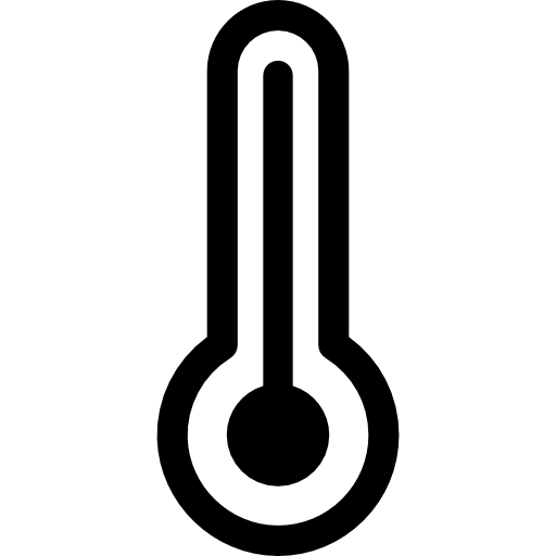 temperatura Basic Rounded Lineal ikona
