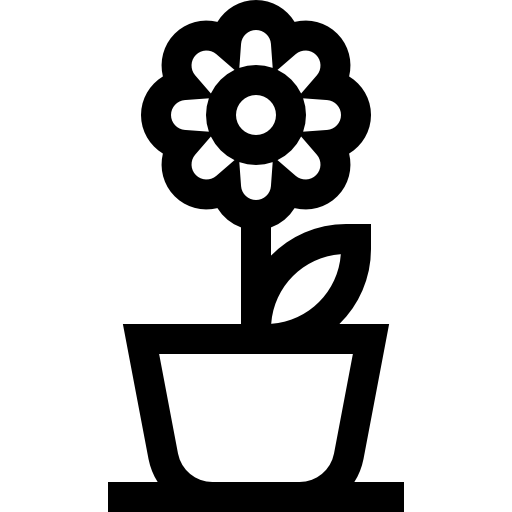 doniczka Basic Straight Lineal ikona