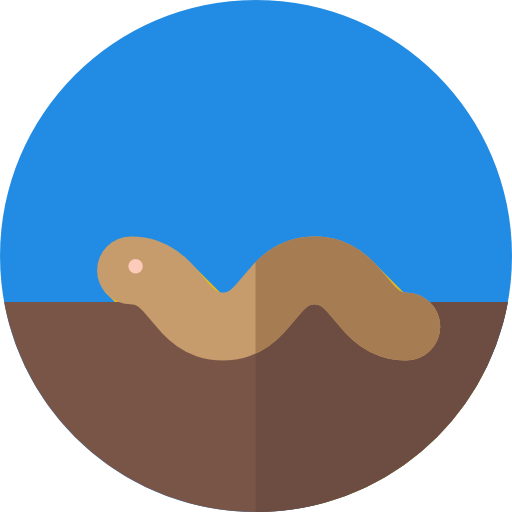 worm Flat Circular Flat icoon