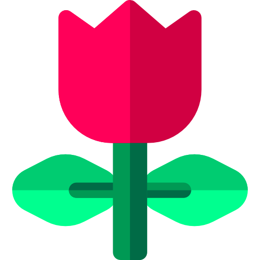 tulipan Basic Rounded Flat ikona