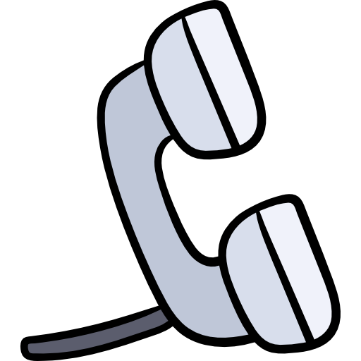 telefon Hand Drawn Color icon
