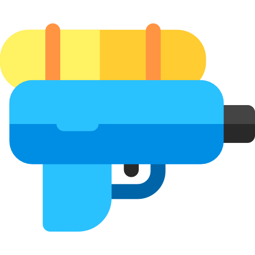 Water gun Basic Rounded Flat icon