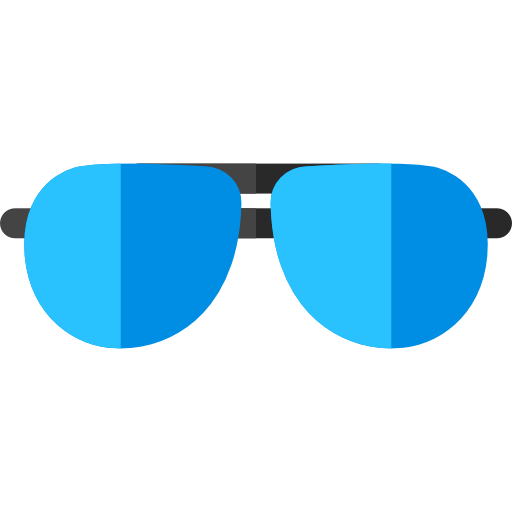 Sun glasses Basic Rounded Flat icon