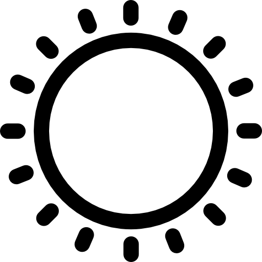 태양 Basic Rounded Lineal icon