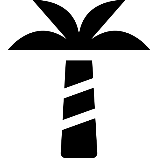 palmera Basic Rounded Filled icono