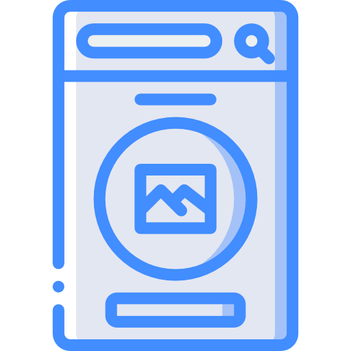 téléphone intelligent Basic Miscellany Blue Icône