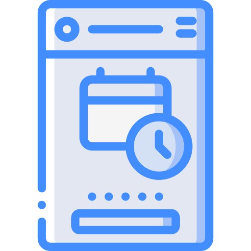 smartphone Basic Miscellany Blue icon