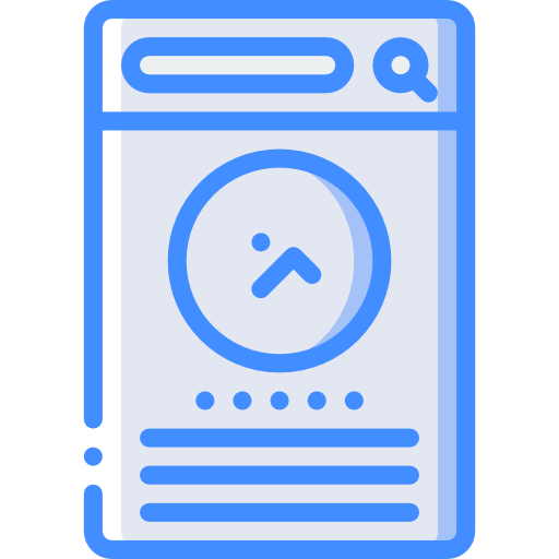 Smartphone Basic Miscellany Blue icon