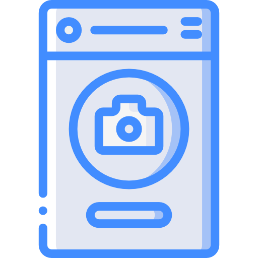 smartphone Basic Miscellany Blue icon