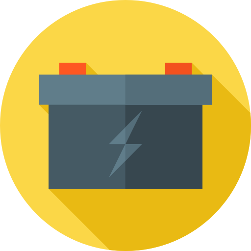 Battery Flat Circular Flat icon