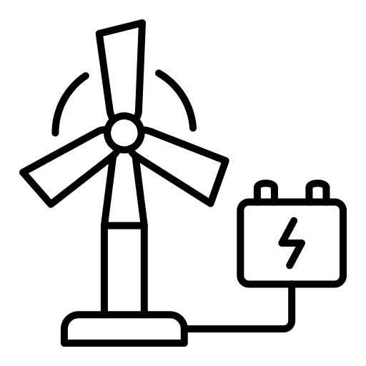 Eolic energy Generic black outline icon