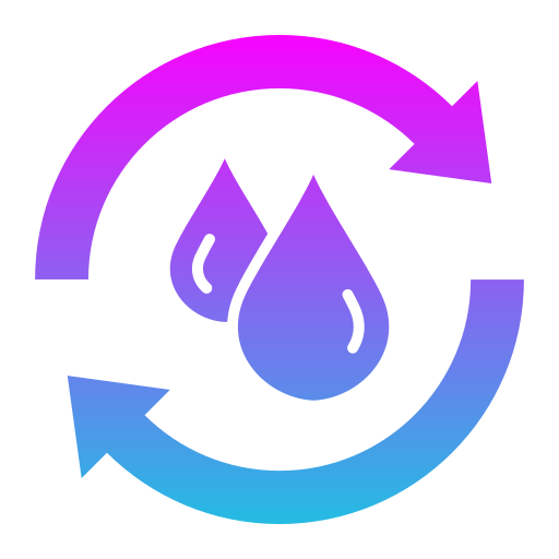 Reuse water Generic gradient fill icon