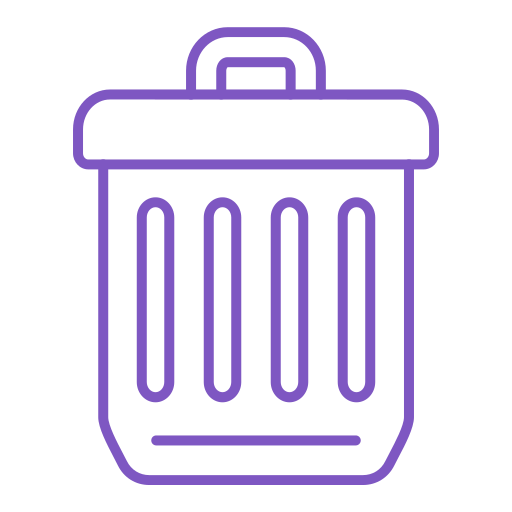 afvalbak Generic color outline icoon
