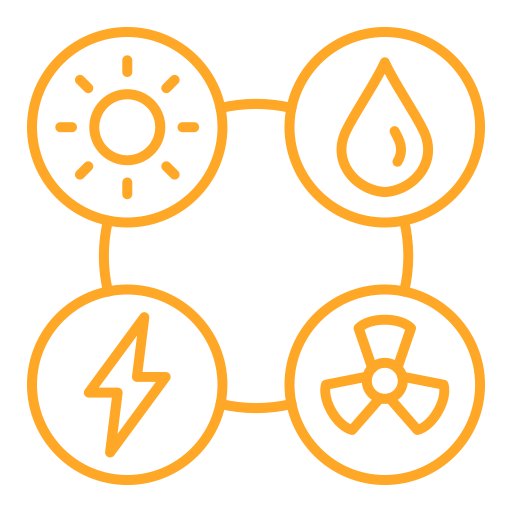 Źródła energii Generic color outline ikona