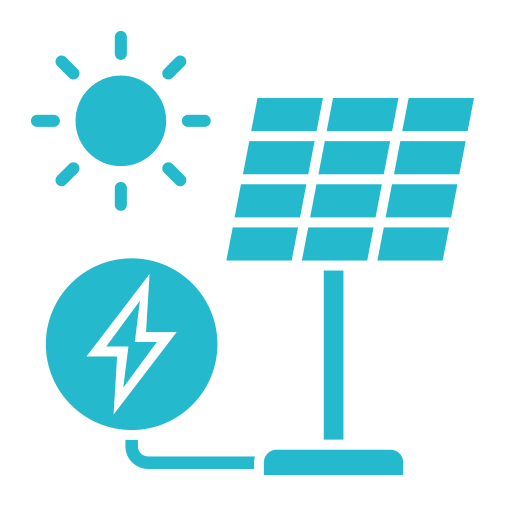 Solar panel Generic color fill icon