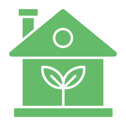 Eco home Generic color fill icon