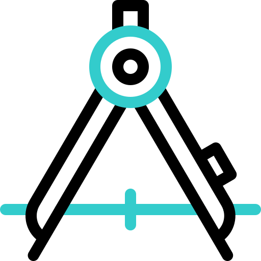 rysunkowy kompas Basic Accent Outline ikona