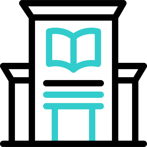 bibliothek Basic Accent Outline icon