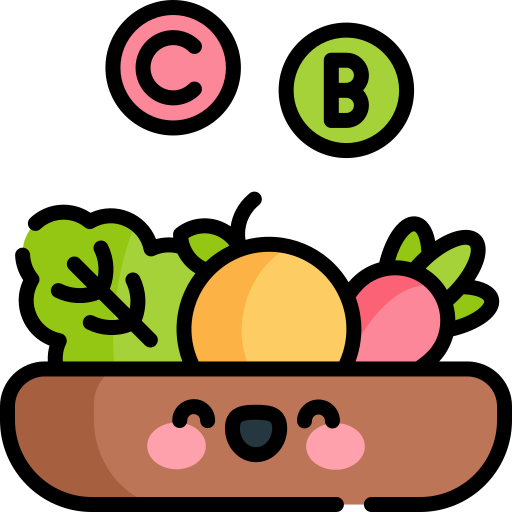 nutritivo Kawaii Lineal color icono