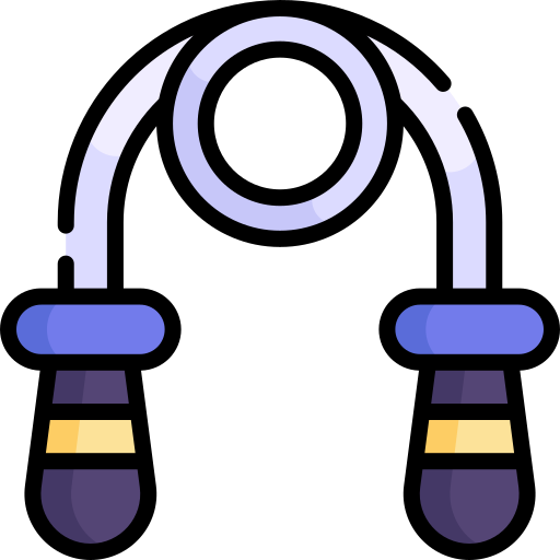 Jumping rope Kawaii Lineal color icon