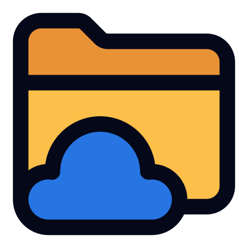 folder w chmurze Generic color lineal-color ikona