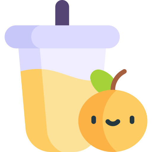 апельсиновый сок Kawaii Flat иконка