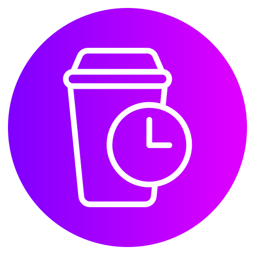 Coffee time Generic gradient fill icon