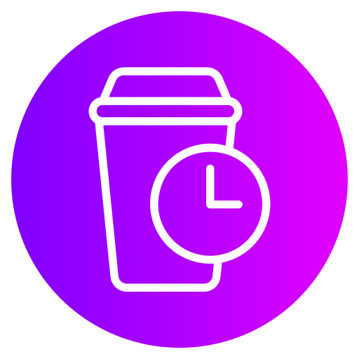 hora de cafe Generic gradient fill icono