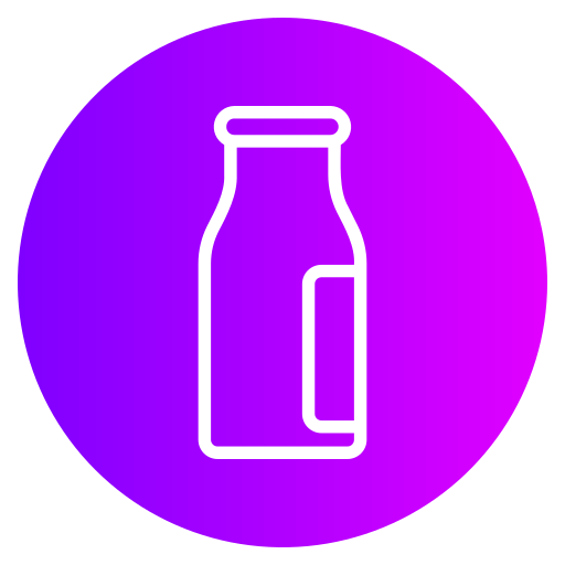 Milk bottle Generic gradient fill icon