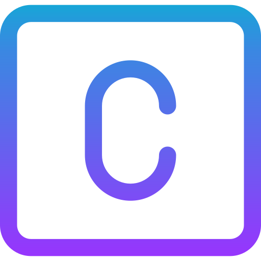 Letter c Generic gradient outline icon