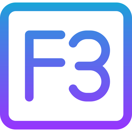 f3 Generic gradient outline icono
