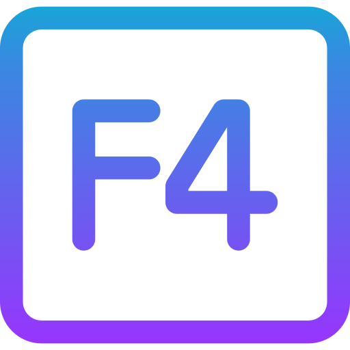 F4 Generic gradient outline icon