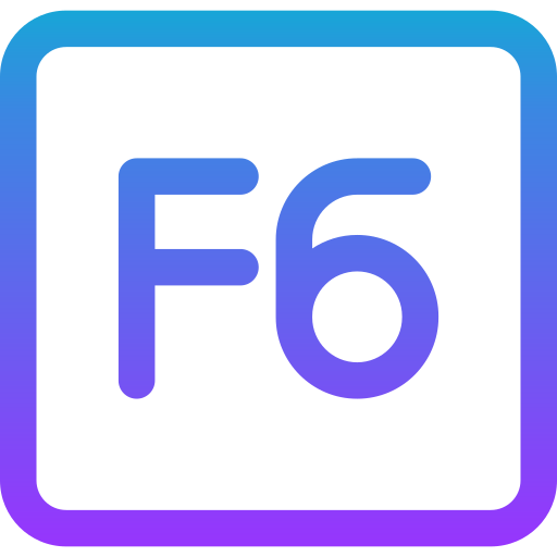 f6 Generic gradient outline icoon