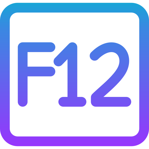 f12 Generic gradient outline icon