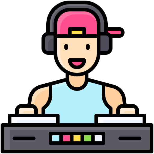 dj Generic color lineal-color icon