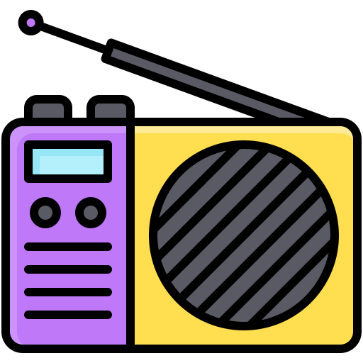 radio Generic color lineal-color icoon