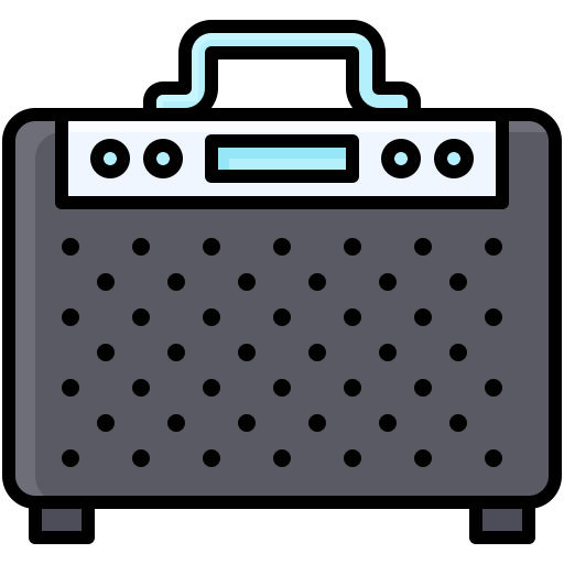 amplificador de música Generic color lineal-color icono