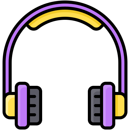 Écouteurs Generic color lineal-color Icône