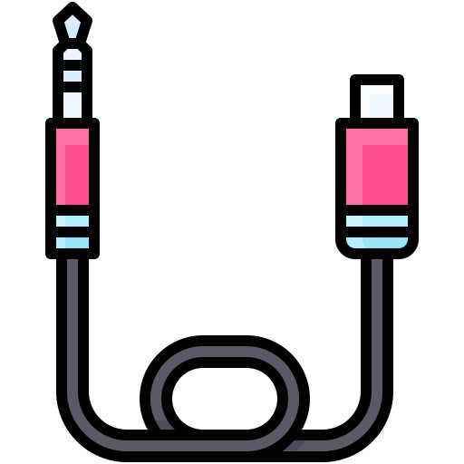 cable de audio Generic color lineal-color icono