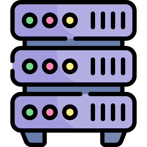 server Kawaii Lineal color icon